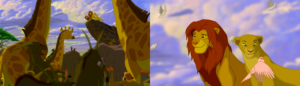 Savannens djur hyllar Simba